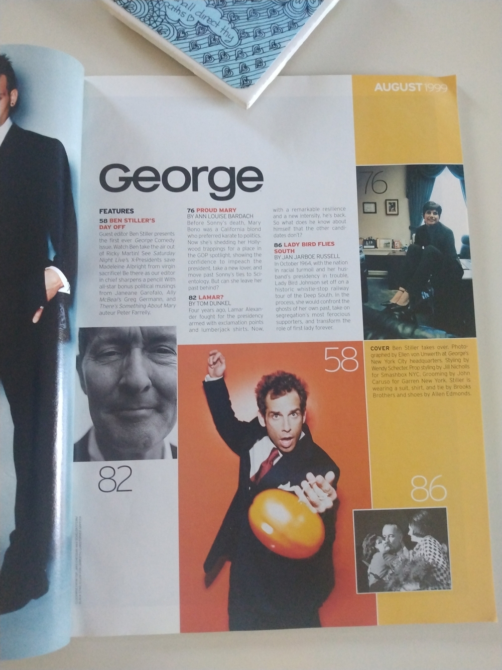 George Political Humor Issue Magazine - Blue, Red, Black Cover - Picture 2 of 11